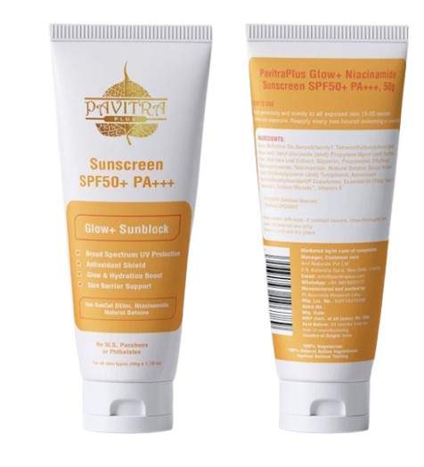 Pavitraplus Sunscreen SPF 50 PA+++ 50gm